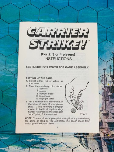 1977 Carrier Strike Game Milton Bradley Complete in Great Condition FREE SHIP - Picture 7 of 10
