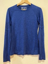 Figs Seamless Baselayer Stretch Shirt Size M Underscrub Blue Healthcare Medical
