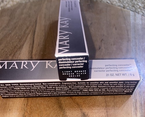 Mary Kay Perfecting Concealer 0.21 oz LIGHT BRONZE #092195 NEW Lot Of 2 - Picture 2 of 2
