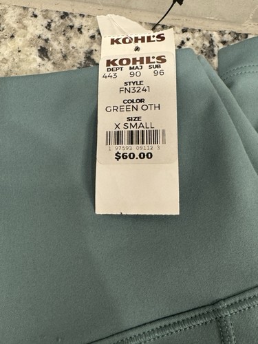 Nike Women's Leggings XS - Green Oath - High-Waisted 7/8 - Pockets - NWT FN3241 - Picture 4 of 13