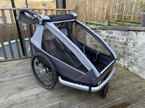 Croozer Kid Keeke 2 Stone grey - Two Seater (OTO) - Picture 2 of 11
