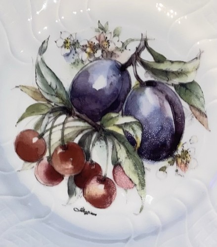 Vintage Hutschenreuther Dresden Germany 8" Obst/Salat/Dessertteller 3er Set - Bild 3 von 14