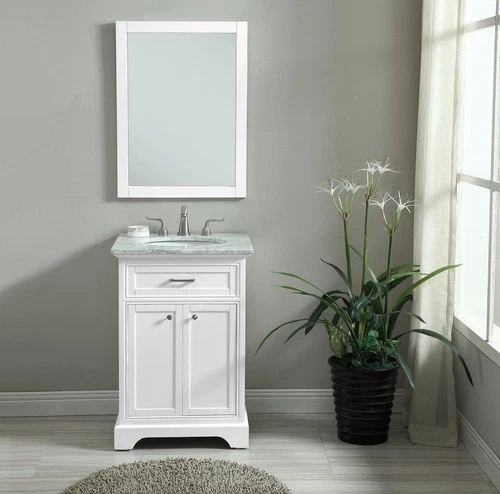 Elegant Lighting VF15024WH Americana 24" - Wood - Picture 10 of 12