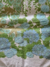 Vintage 1960s TOWEL STEVENS UTICA MOD MID CENTURY Floral Hydrangeas