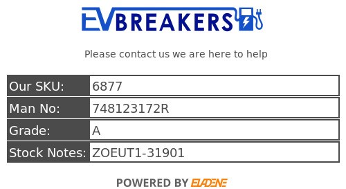 RENAULT ZOE 2016-2022 UNTERBODENSCHUTZ 748123172R - Bild 9 von 12