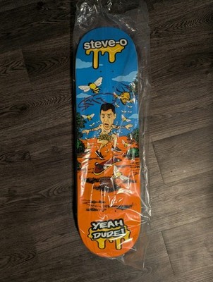 Signiertes Steve-O Skateboard-Deck