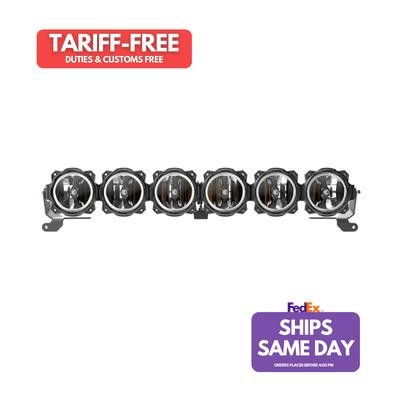 Kc Hilites 91341, One Black Aluminum Fits 21- Ford Bronco 39In Light Bar Front B - Picture 1 of 9