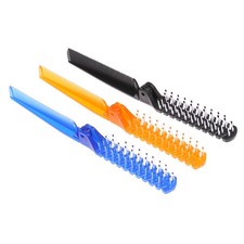 Plastic Travel Comb Portable Folding Comb Anti-Static Comb Hairpin Styling T zo