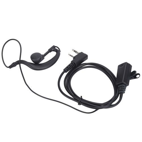 2 Way Radio Headset Universal 2Pin Headset With Collar Clip G Shape For Ba VA - Zdjęcie 11 z 12