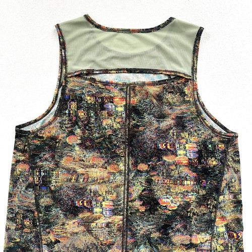 Lululemon Glitch Tapestry Starlight Multi Sculpt Tank ärmellos Cutout Top 8 - Bild 5 von 7