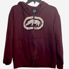 Ecko Unlimited boys burgundy hooded jacket. Size Large.