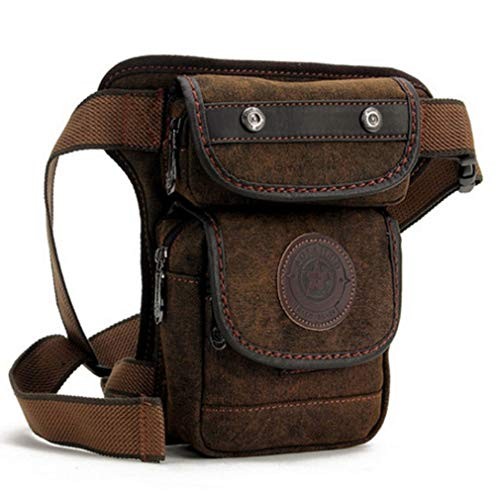 Canvas Drop Leg Bag Outdoor Waist Pack for Men Women Tactical #05Coffee - Picture 2 of 7
