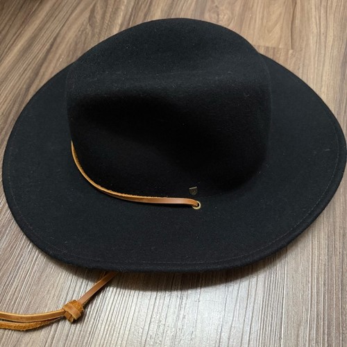 NWT Brixton black Wide Brim Field Hat Sz S 7 56cm - Picture 2 of 10