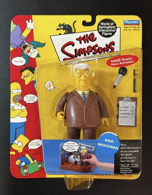 #ad The Simpsons WOS World Of Springfield Interactive Kent Brockman Action Figure $24.99