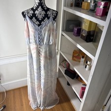 NWT Modcloth Women’s Multicolor Dress Lined Button Sz 18 Romantic Boho-Chic