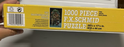 THE SHAKESPEAREAN POSTER Jigsaw Puzzle By James C. Christensen, 1000 Pcs - NEW! - Picture 2 of 3