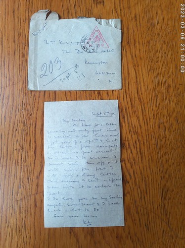 WW1 letter Sept 5th 1915 Capt Agnew RFA Aviator Don Lewis spots his shelling - Picture 12 of 15