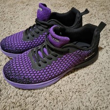 Pyramid Women's Path Lite Seamless Mesh Black/Purple - Bowling Women's Size 8