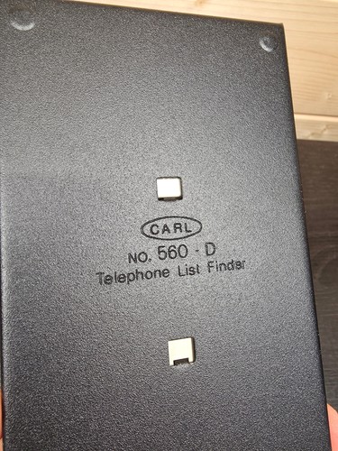 WEB Telephone Index Black 560D Refillable 870 Entries Vintage Desktop Retro - Picture 11 of 11
