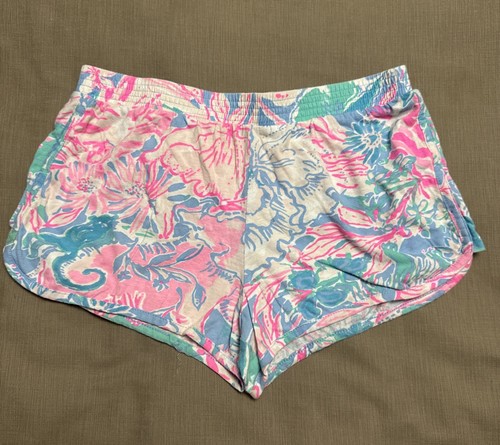 Lilly Pulitzer Girls Knit Shorts XL 12 14 - Picture 1 of 13