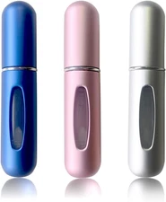 Refillable Perfume Atomizer Bottle, Pocket Cologne Sprayer, Travel Mini Perfume