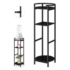 ETELI Water Dispenser Floor Stand with Shelves 3 Tier Small Ceramic Crocks Wa...