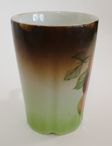 Antiker deutscher Becher Tasse handbemalt Ende 1800 Anfang 1900 Keramik - Bild 4 von 11