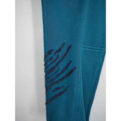 White House Black Market Turquoise Size6 Mid Rise Pret-A-Pedi Straight Crop Pant - Picture 7 of 14