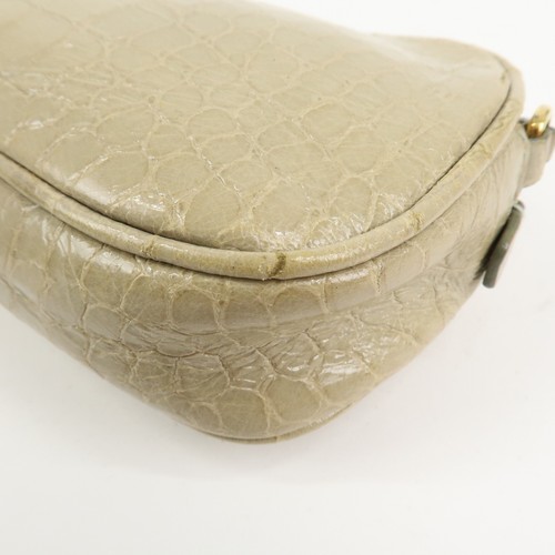 MIU MIU Patent Leather Shoulder Bag Crossbody Bag Beige 5N1477 Auth Used F/S - Picture 14 of 24