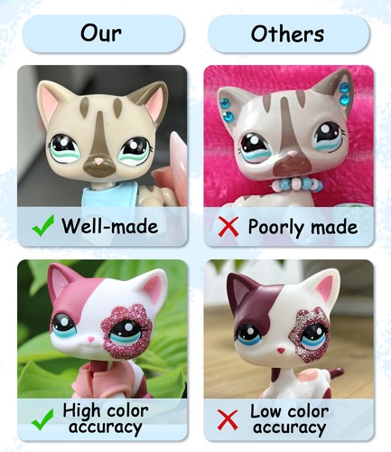 Minilpsshop LPS Collie #1542 Perro Rojo Raro LPS Figura Cabeza Bobble Imán Pie Juguete - Imagen 5 de 9