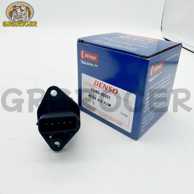 DENSO 22680-AD201 Mass Air Flow Meter Sensor For Nissan Maxima Infiniti Subaru Foto 4 de 4