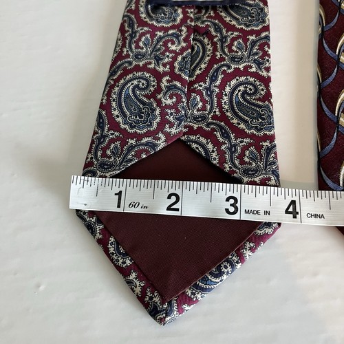 Jos A Bank Mens Silk USA Neckties Ties Formal LOT OF 3 Paisley Stars Geometric - Picture 19 of 24