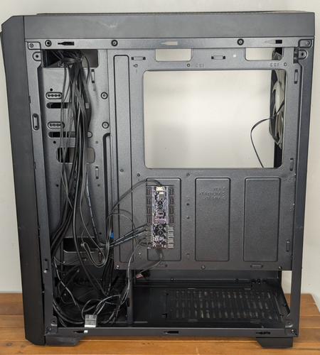 Nox Hummer Fusion RGB Mid Tower ATX Gaming PC Case - 1x 140mm fan, ARGB Stripes - Picture 9 of 14