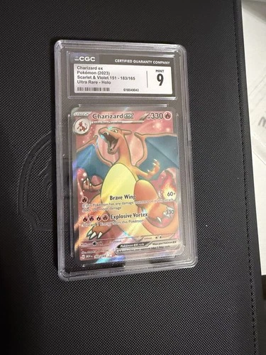 Pokémon TCG Charizard ex Scarlet & Violet 151 Ultra Rare Holo CGC 9 183/165 2023