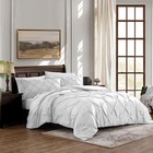 Cathay Home King Bedding - Pintuck 3-Piece Comforter and Sham Set - Ultra Sof...