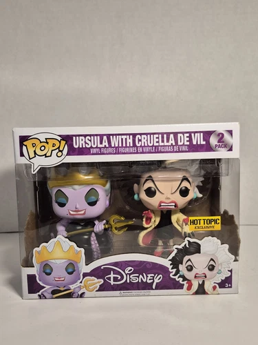 Funko Pop Disney Ursula With Cruella De Vil 2 Pack Hot Topic Exclusive