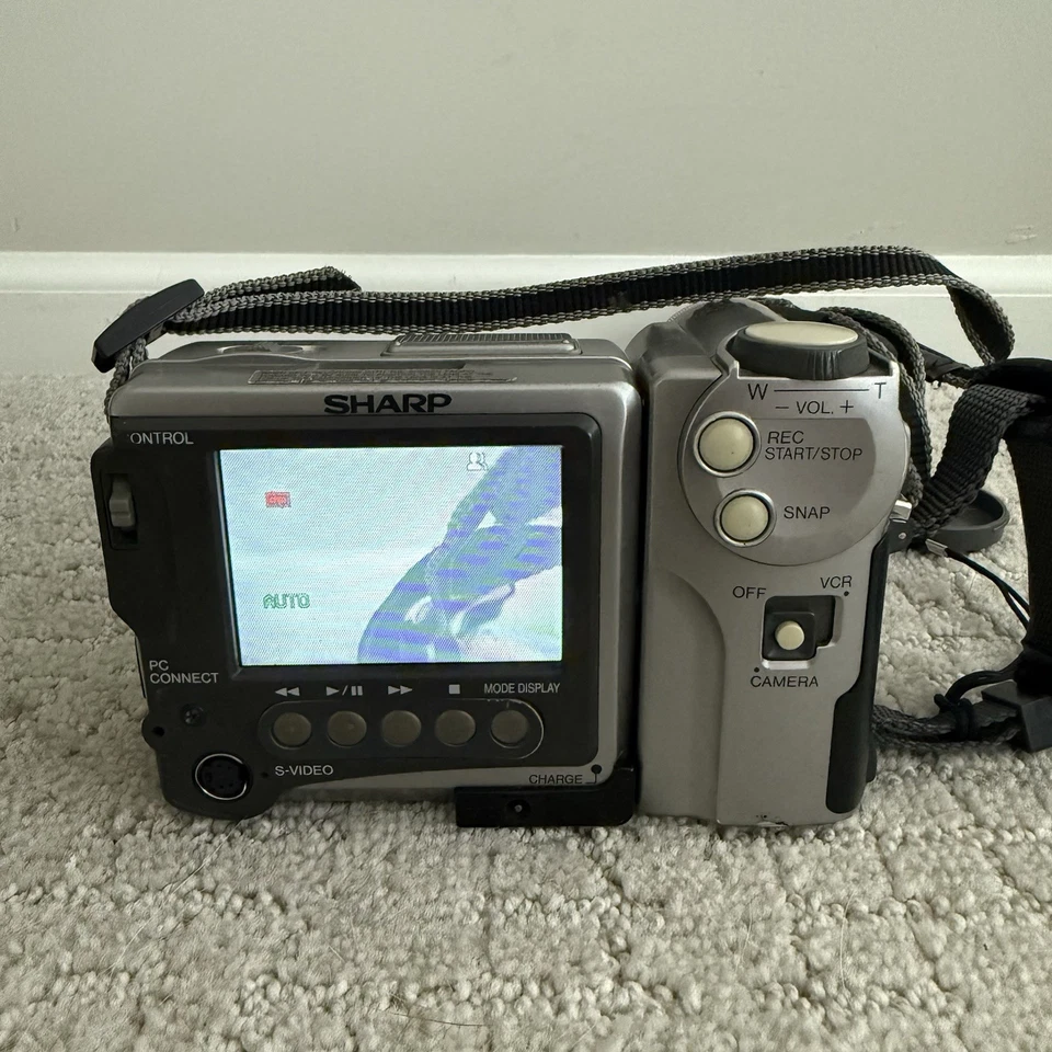 Sharp VL-SD20U MiniDV Camcorder 100X Zoom Sony DVC Video Transfer TESTED VGC - Image 2 of 4