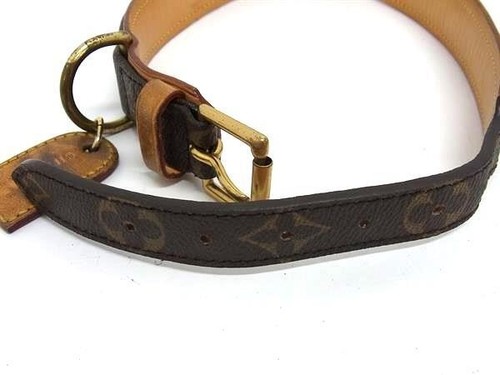 Louis Vuitton Monogram Collier Baxter GM Dog Collar Large Dog SL1014 O8 - Picture 3 of 5