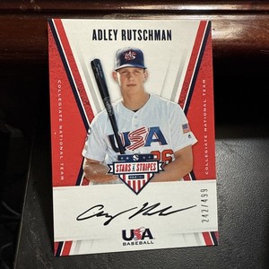 Adley Rutschman 2019 Panini 10シリ auto 2019 Panini Stars and Stripes Baseball Adley Rutschman Relic