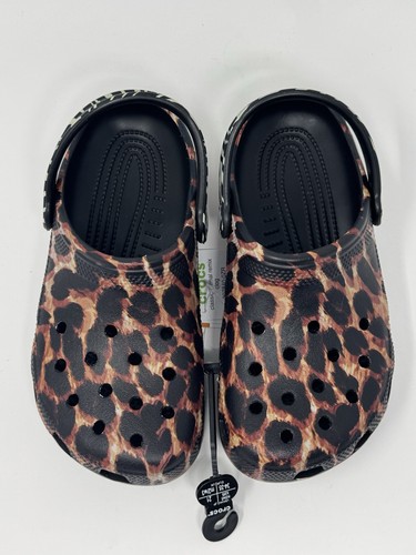 Crocs Classic Animal Remix Clogs schwarz Leopard Gepard Zebra M3/W5 NEU - Bild 6 von 10