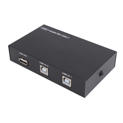 2 Port USB Switch Professional Efficient 2x Share 1 USB Device USB 2.0 Switch FY - Afbeelding 19 van 22