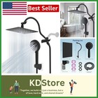 All-Metal 10-Inch Rainfall Shower Head & Handheld Combo with Adjustable Exten...