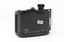 Graflex 22 Graphic 120 Roll Film Back Holder 12exp. Knob (#B96)