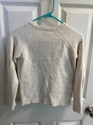 Nicole Miller Girls Sweater Bow In Middle White/ black Size 10 - Picture 11 of 12