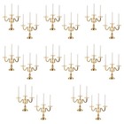 8 Count Metall Kerzenhalter Mini-legierungsdekor Mini-Haus- Mini-Schmuck