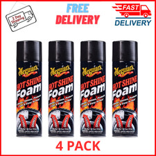 4 Pack Meguiars Hot Shine Tire Foam G13919 19 Oz Aerosol Easy Spray Foam