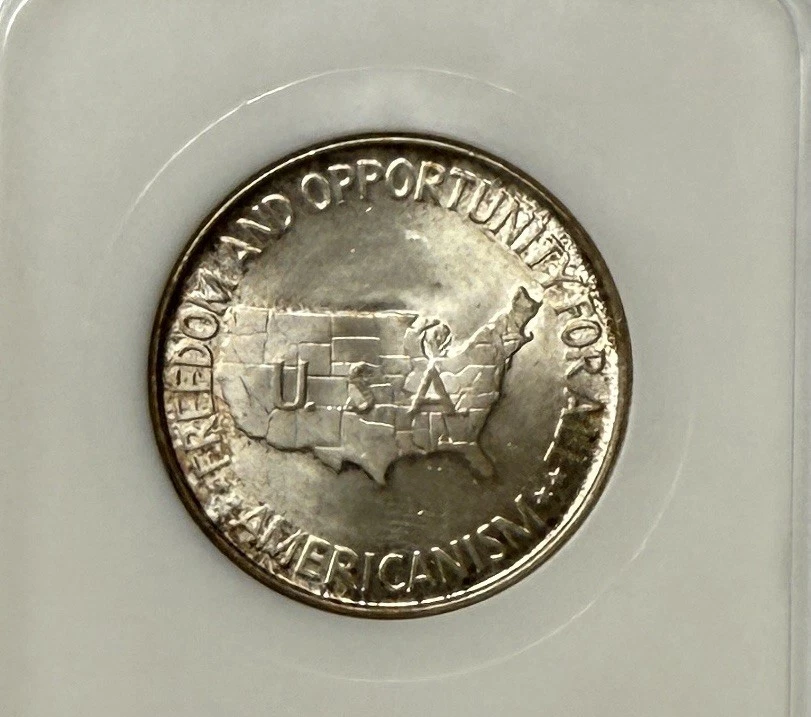 1952 WASHINGTON-CARVER COMMEMORATIVE HALF DOLLAR NGC MS65 OLD FATTY HOLDER - Image 3 of 3