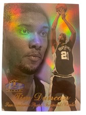 1997-98 Flair Showcase Tim Duncan Rookie Card Row 3 Spurs