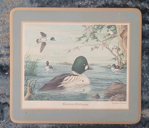 Manteles individuales vintage de corcho con laca Pimpinela. Juego de 12 pájaros acuáticos - Imagen 12 de 17