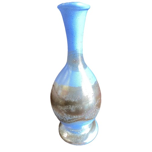 Neker Glass Vase Hand Blown Art Glass Israel Fine Delicate collectible - Picture 2 of 10